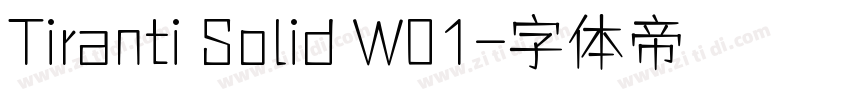 Tiranti Solid W01字体转换